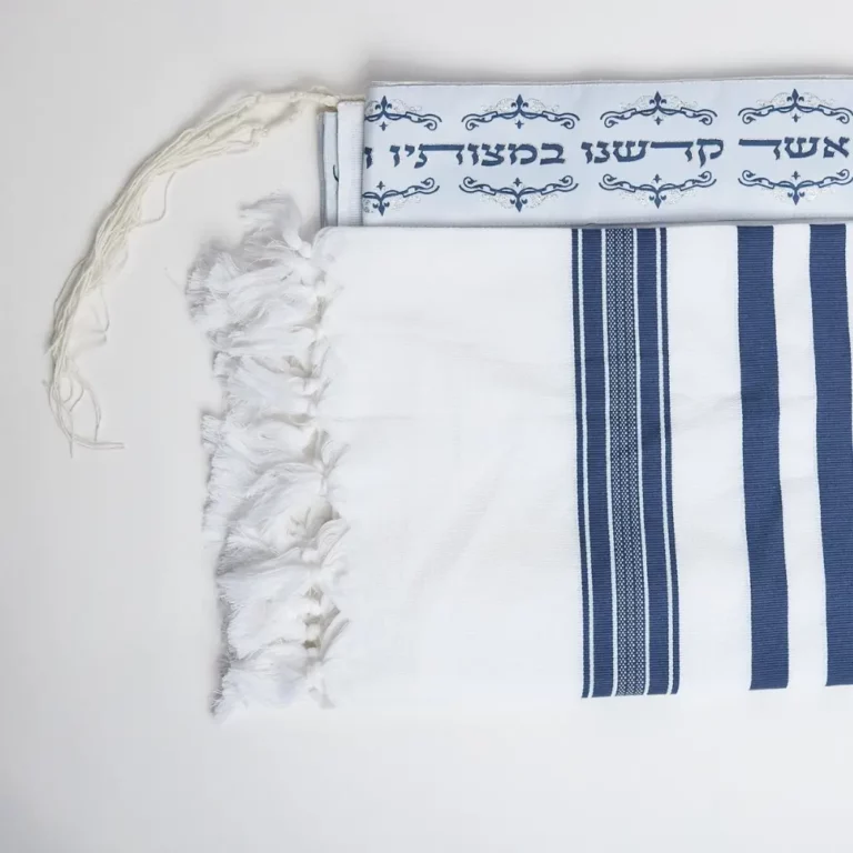 טלית כחולה כותנה 05