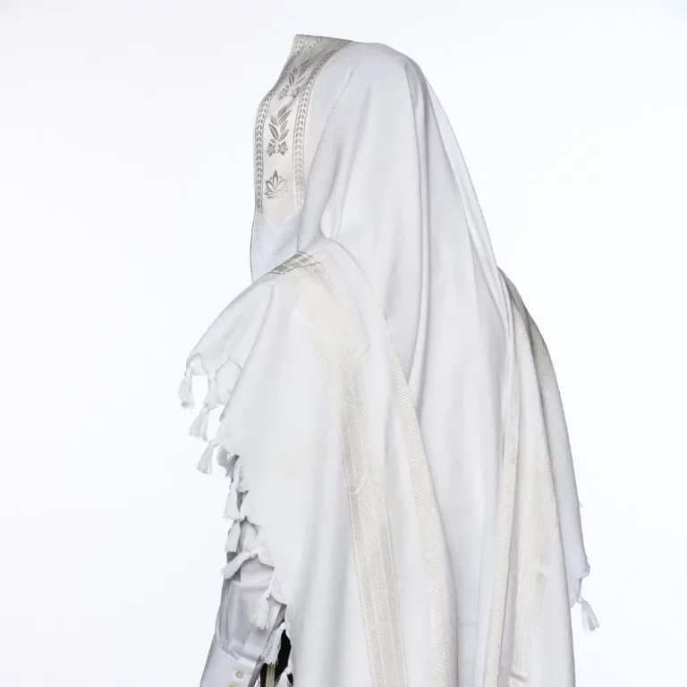 טלית לבנה כותנה 01