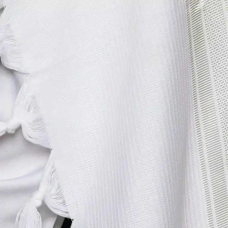 טלית לבנה כותנה 03