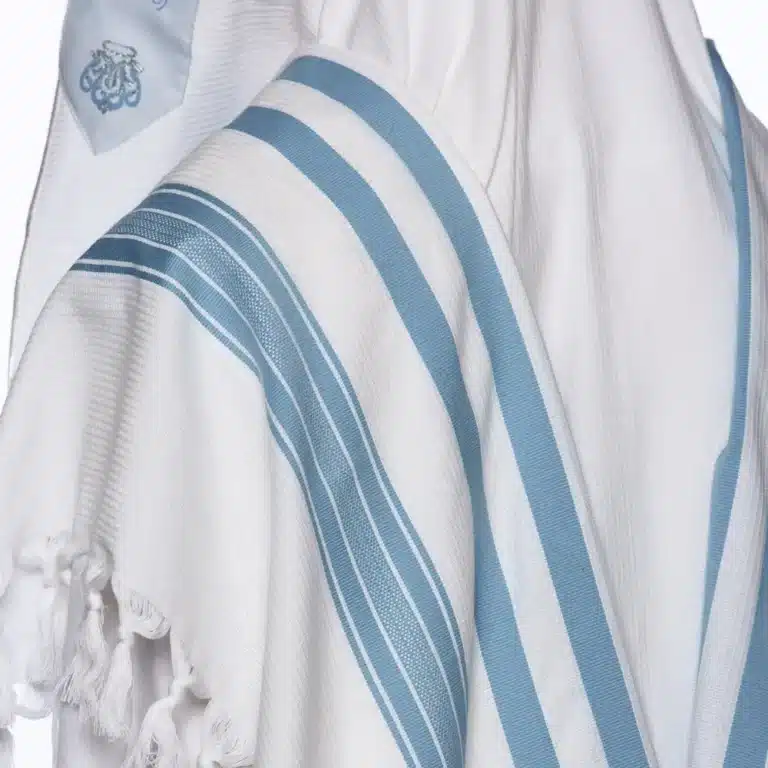 טלית תכלת כותנה 05