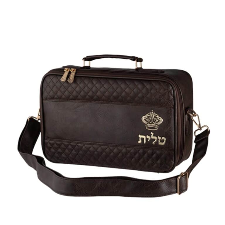 תיק תפילין דמוי עור חום