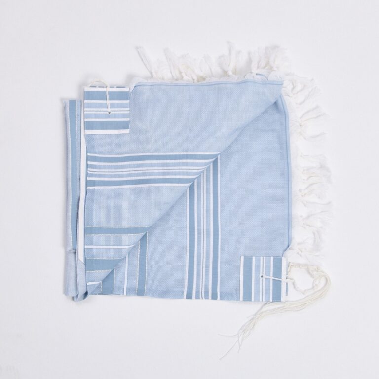 טלית פרימיום מלאנג' | ג'ינס תכלת